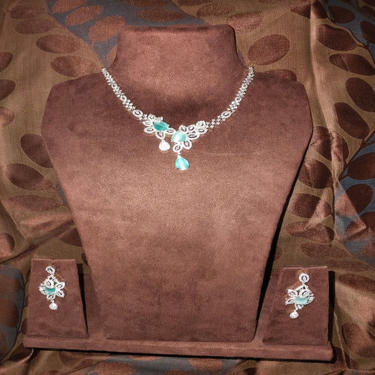 SIVARA 'Sea Sapphire' Drop Necklace Set