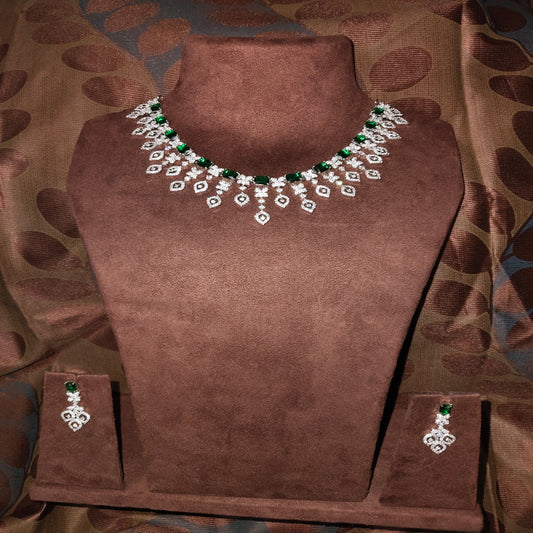 SIVARA 'Emerald Canopy' Necklace Set