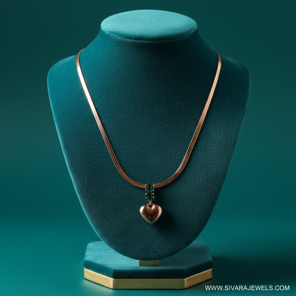 Herringbone with Emerald and Heart on Teal Velvet